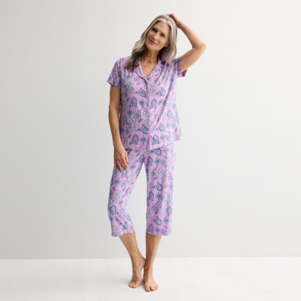 

Женский пижамный комплект Wonderluxe Croft & Barrow, цвет cece paisley