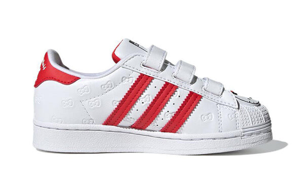 Кроссовки superstar x hello kitty Adidas, белый — фото 2