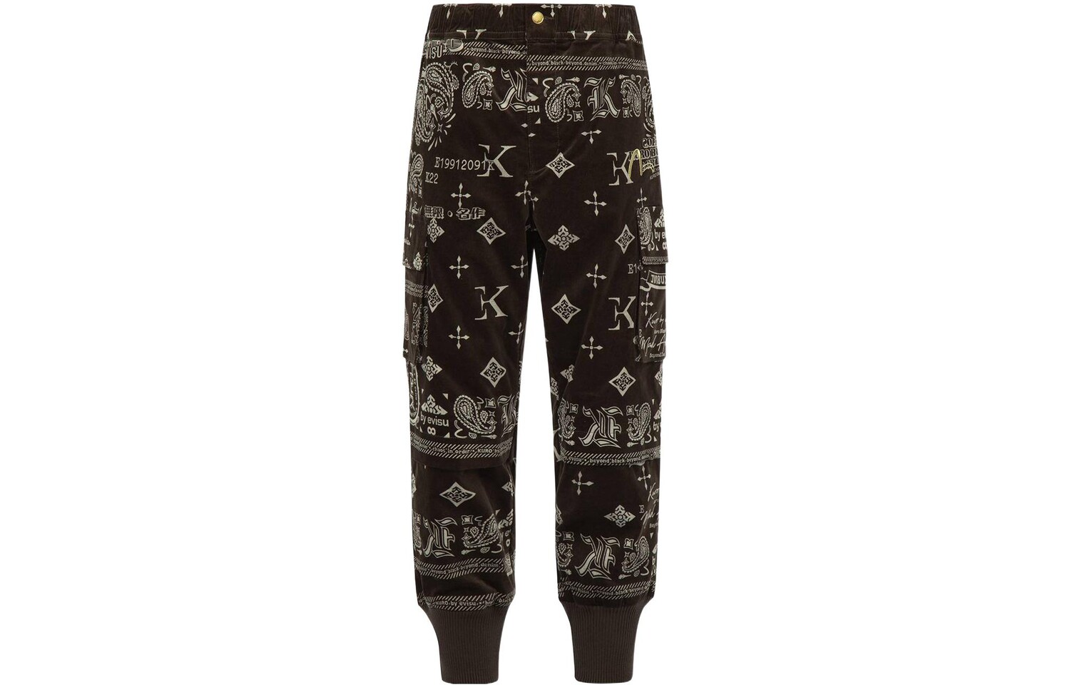 

Трикотажные спортивные штаны мужские черные Evisu, черный