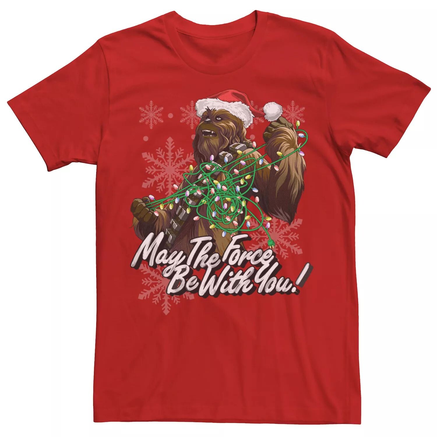 

Мужская футболка Chewbacca Tangled Christmas Lights с рисунком Star Wars