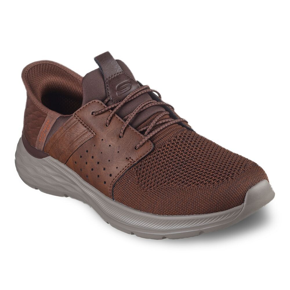 

Мужская обувь Skechers Hands Free Slip-ins Relaxed Fit Garner Newick, цвет Dark Brown