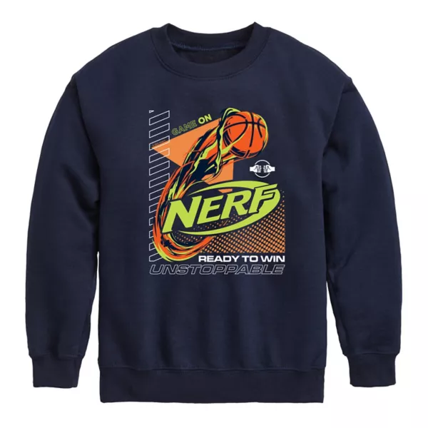 

Мальчики 8-20 неустрашимый баскетбольный флисовый свитшот Nerf, синий