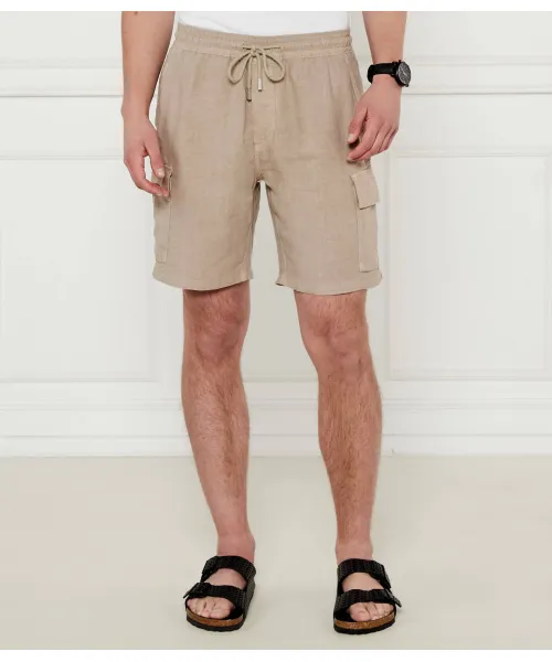 

Льняные шорты в бухтах Regular fit Vilebrequin, бежевый