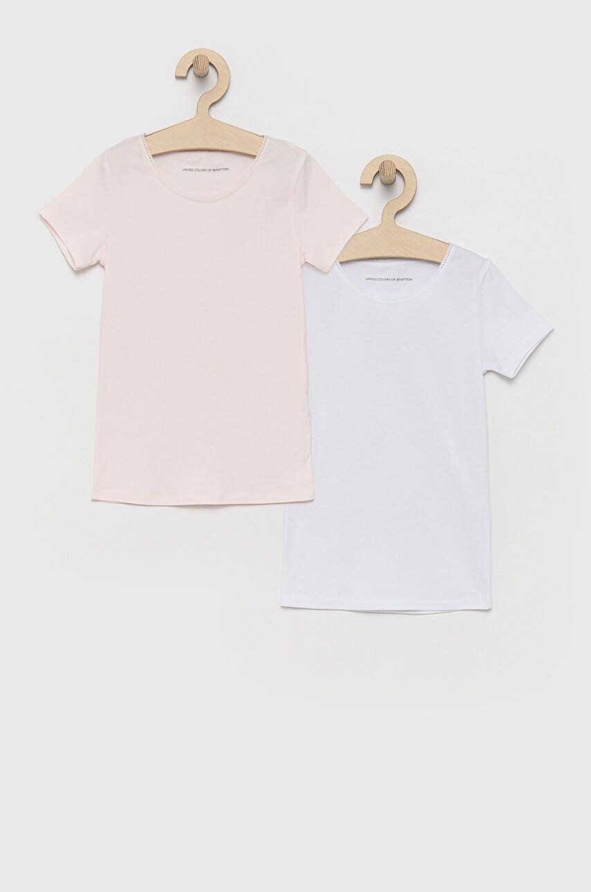 

Детская футболка United Colors of Benetton, розовый