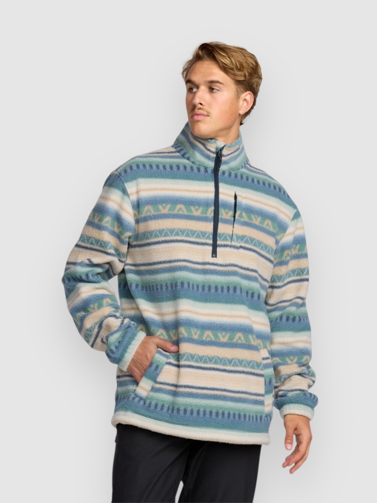 

Пуловер Billabong Boundary Mock Fleece Pullover, silver birch