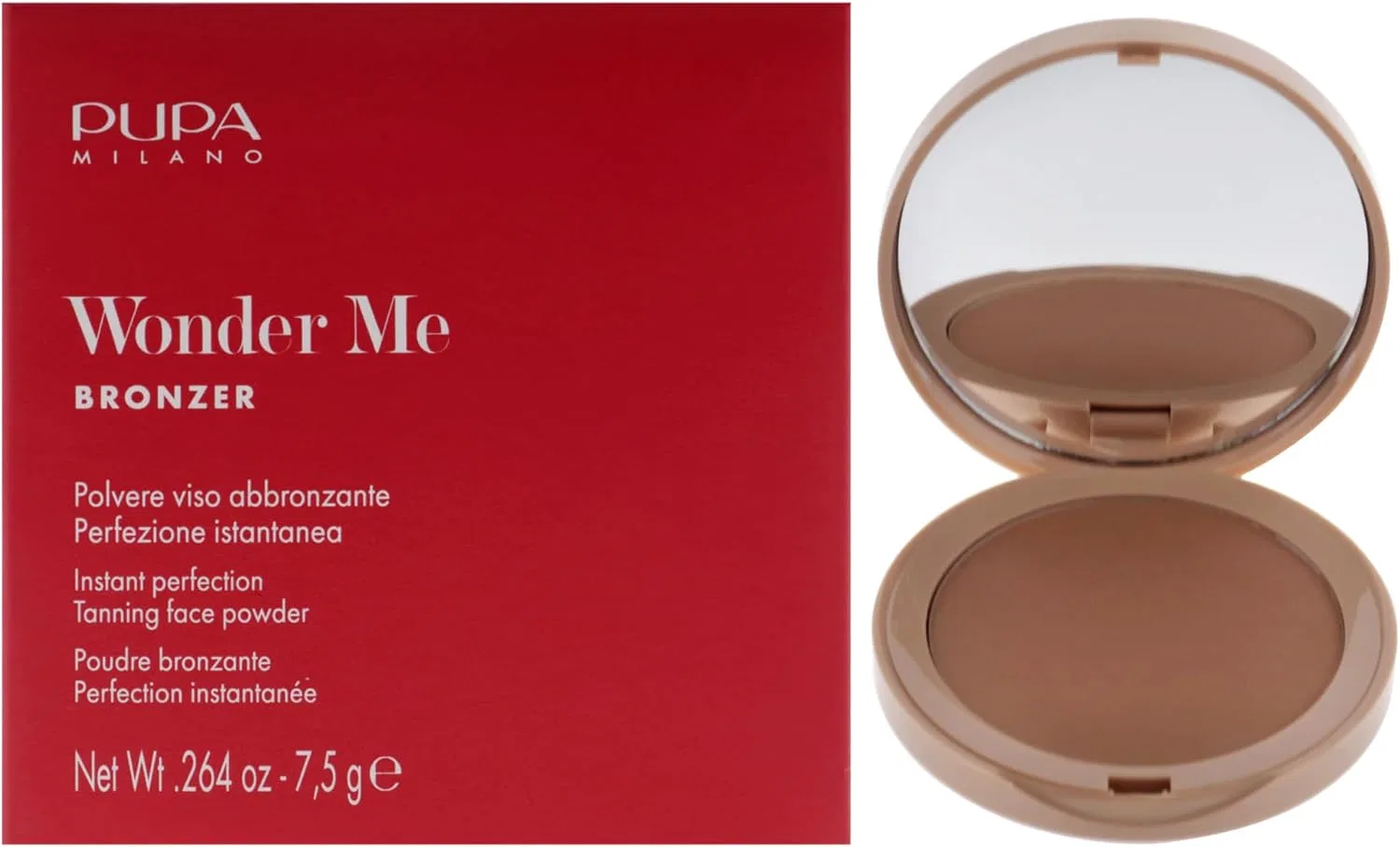 Бронзер Pupa Milano Wonder Me Matte, оттенок Medium Neutral, 7.5 г