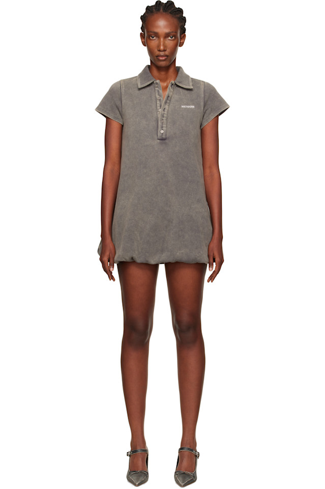 

Мини-платье Bubble polo We11Done, цвет charcoal