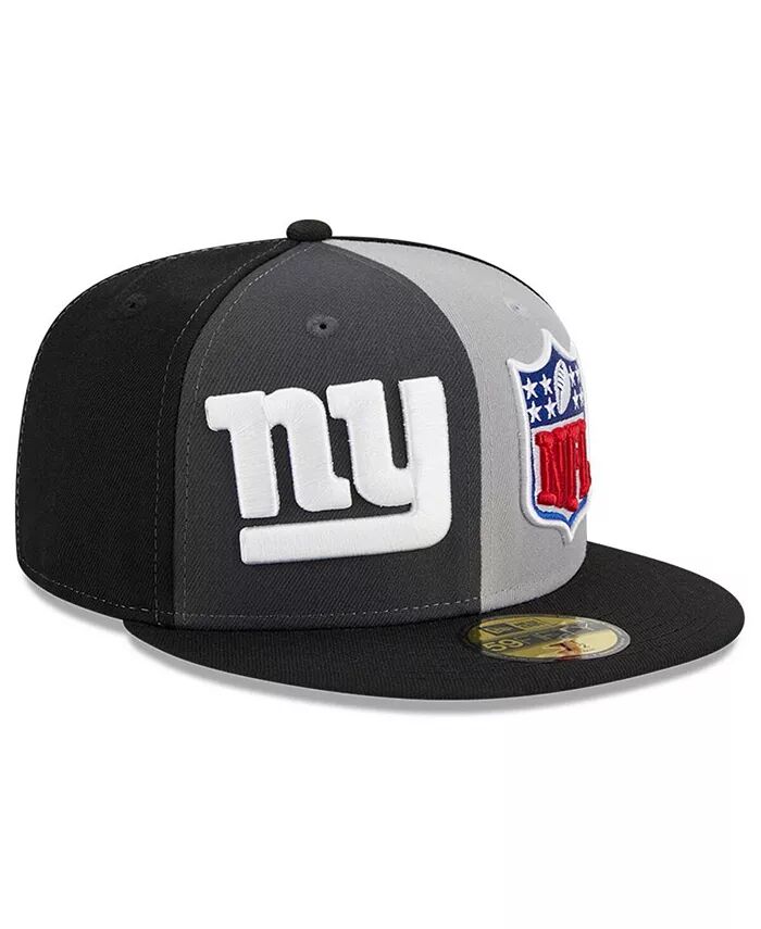 

Мужская серо-черная приталенная шляпа New York Giants 2023 Sideline 59FIFTY New Era, серый