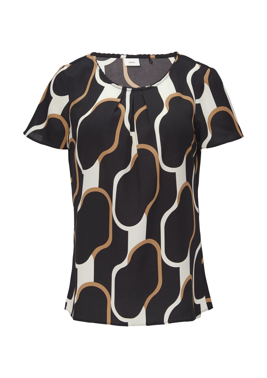 

Блузка с коротким рукавом s.Oliver BLACK LABEL Blouse, черный