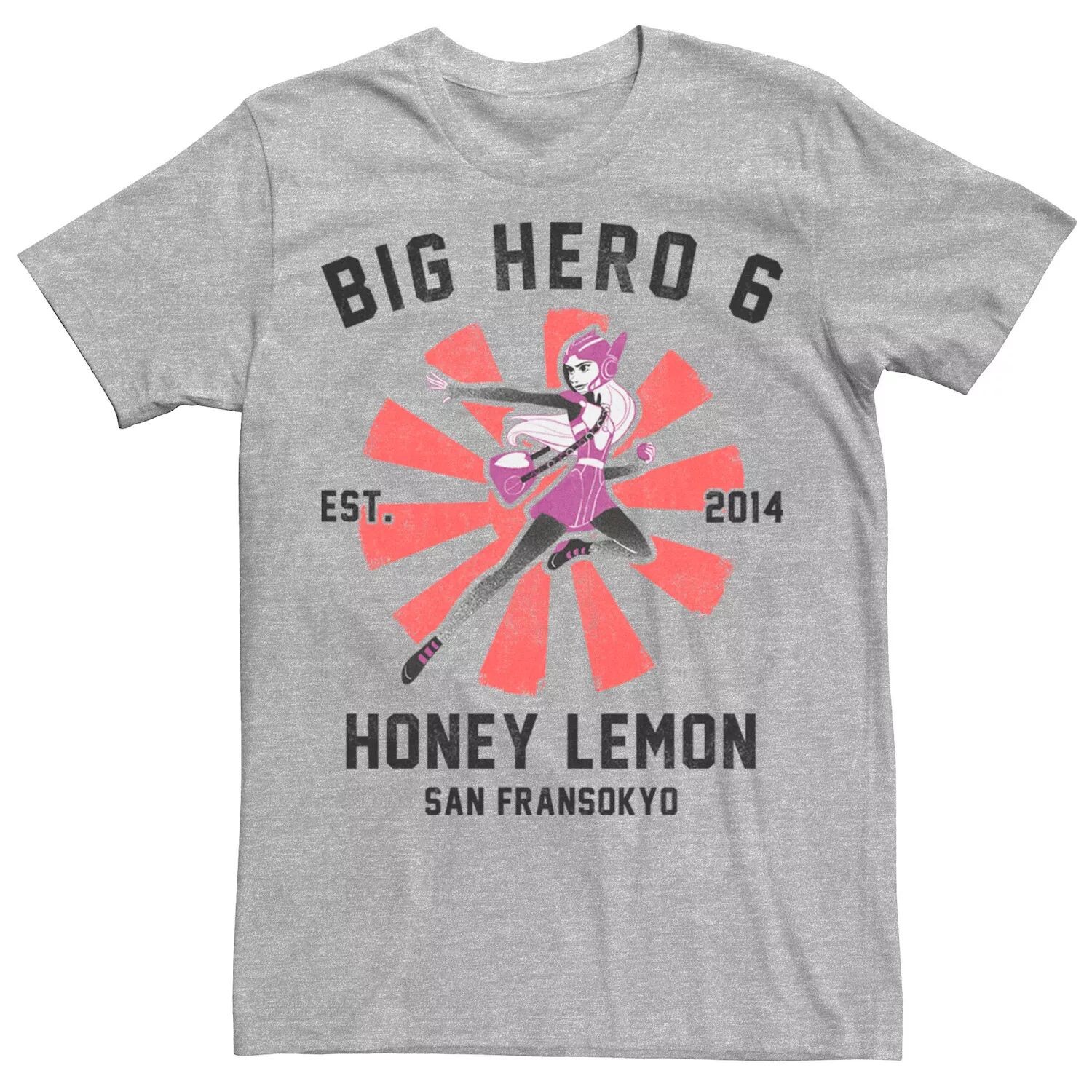 

Мужская футболка с плакатом Big Hero 6 Honey Lemon Disney