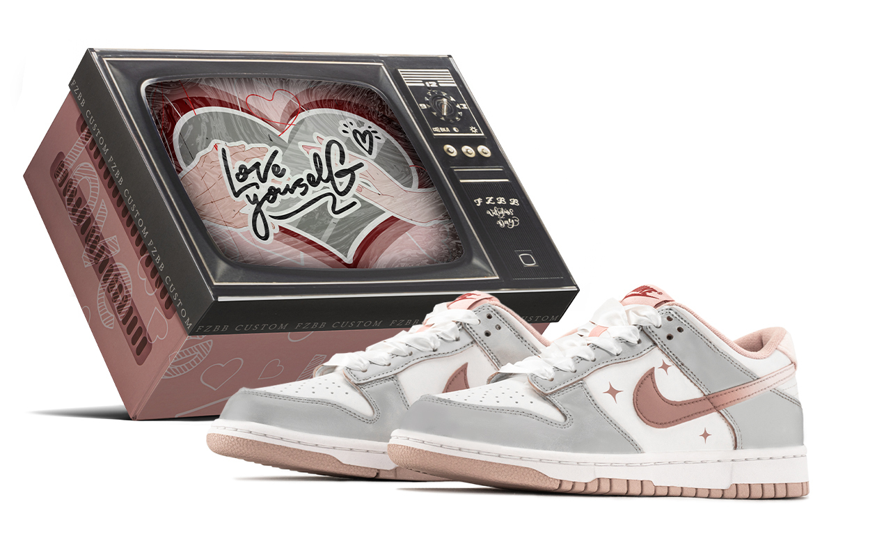 

Nike Dunk Silver Flower DKL низкие детские скейтбординг кроссовки pink white подростковые