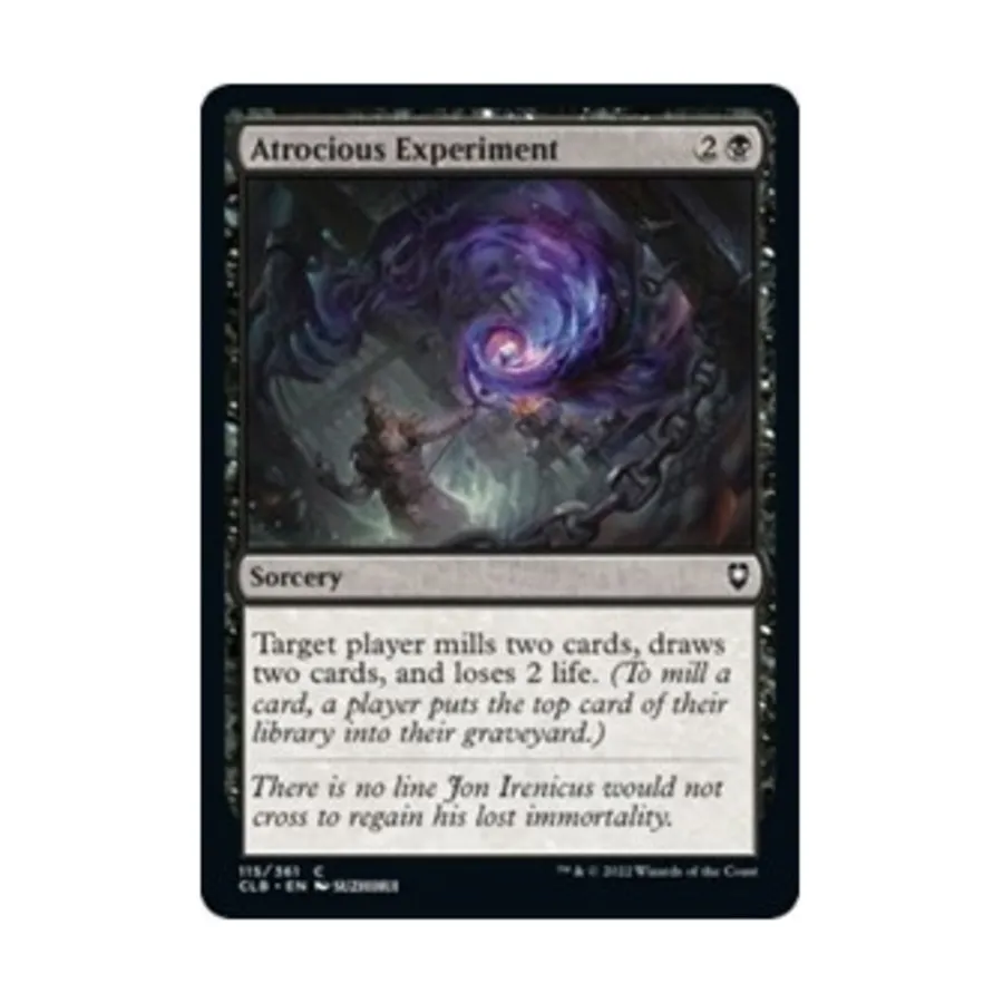 

CCG Жестокий эксперимент (C) (фольга), MTG - Commander Legends - Battle for Baldur's Gate