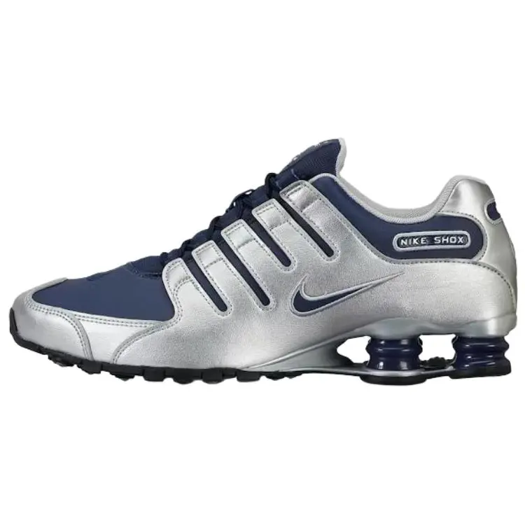 

Nike Мужские беговые кроссовки Shox NZ Series, серебристо-синий