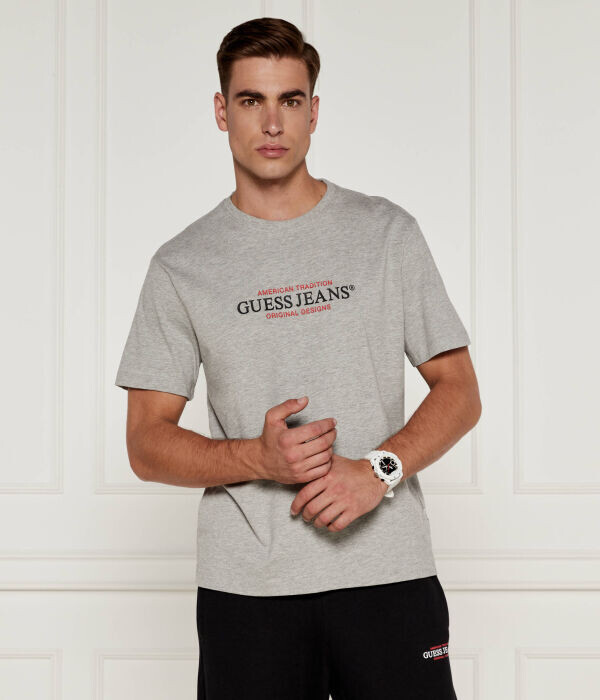 

Футболка мужская Guess Jeans Regular Fit, серый