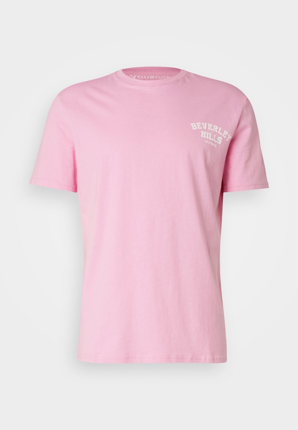 

Футболка с принтом Unisex YOURTURN, розовая
