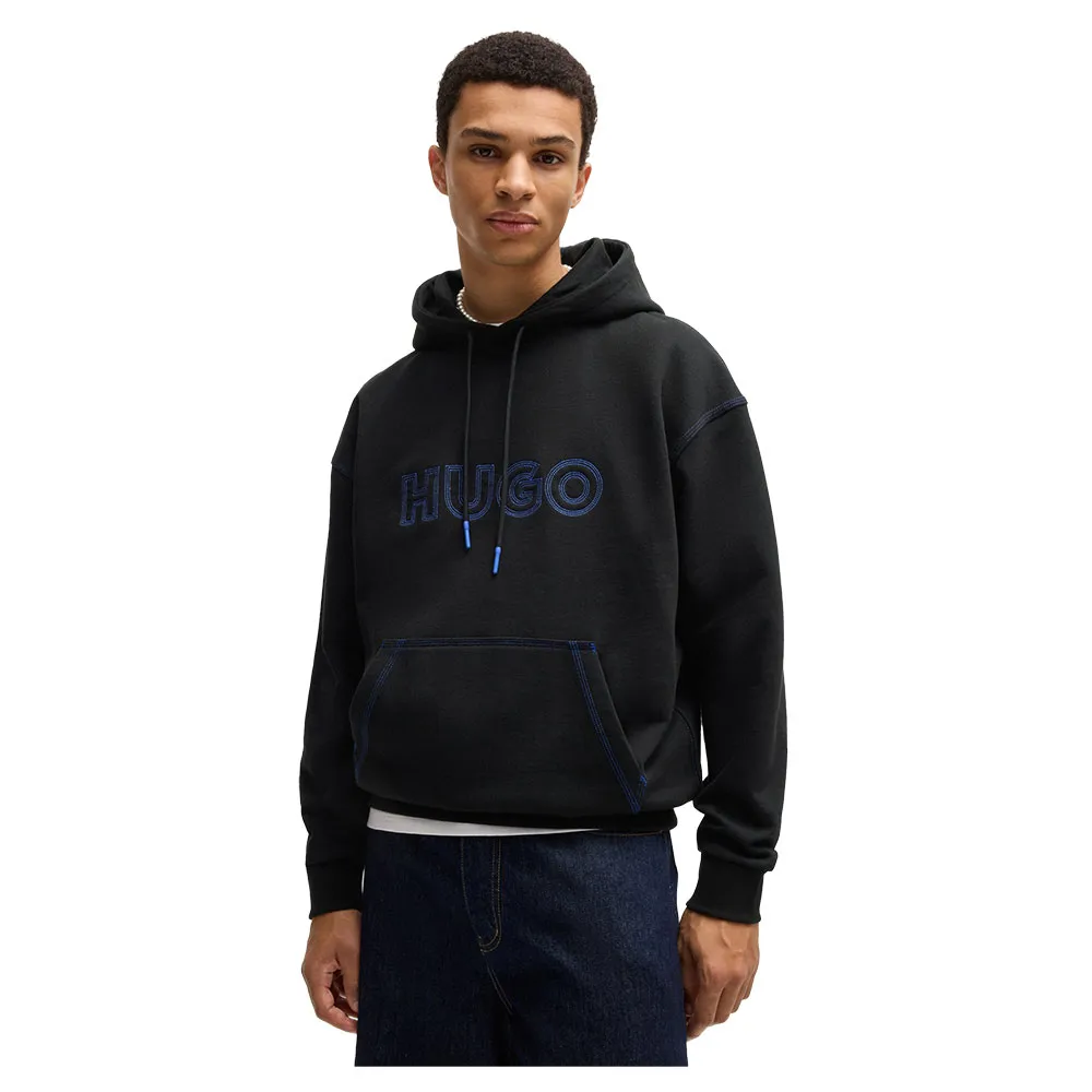 

Худи HUGO Nit Logo 01 BLUE, черный