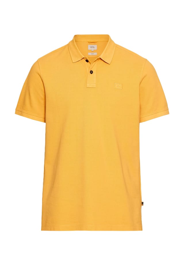 

Хлопковая рубашка-поло Camel Active, цвет 65 sunflower