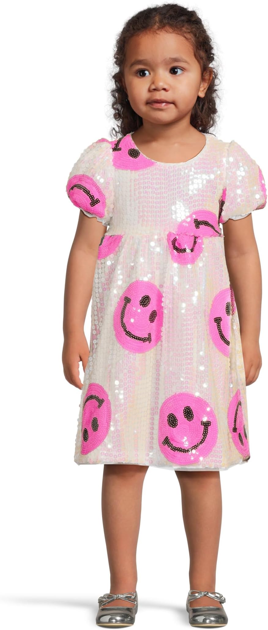 

Платье Lola and The Boys Pinkie Happy Emoji Dress, розовый