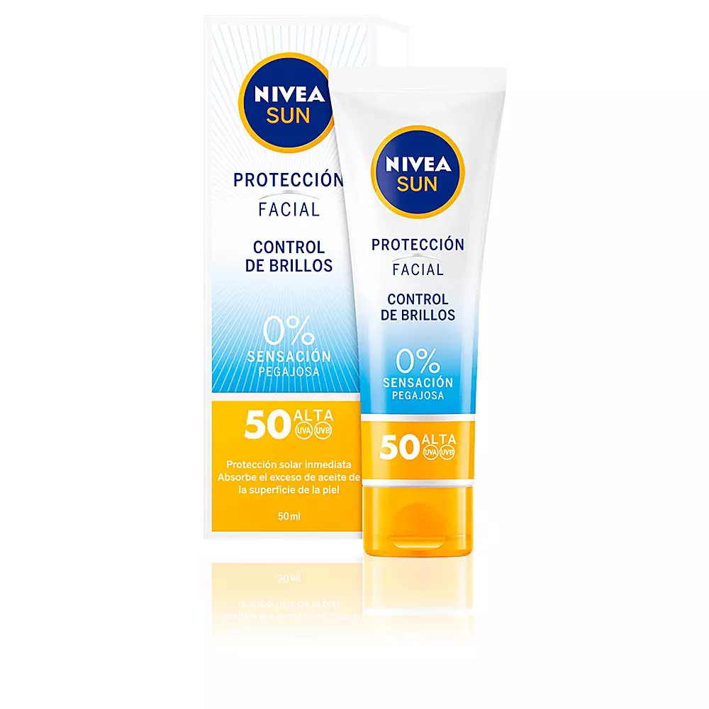 

Солнцезащитный крем Sun Facial Control De Brillos Spf50 Nivea, 50 мл