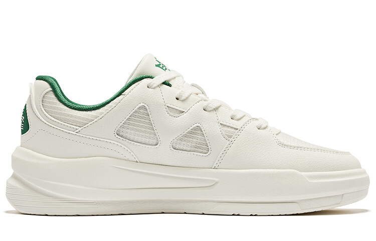Кроссовки ERKE Skateboarding Shoes Men Low-top Microcrystalline White Ultramarine Green, зеленый — фото 2
