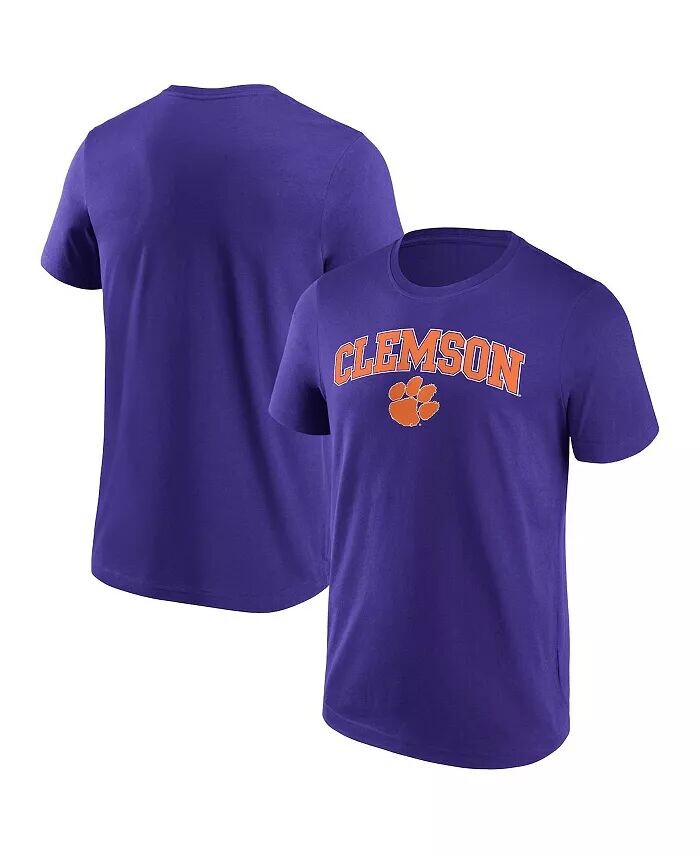 

Мужская фиолетовая футболка Clemson Tigers Campus 2.0 Fanatics