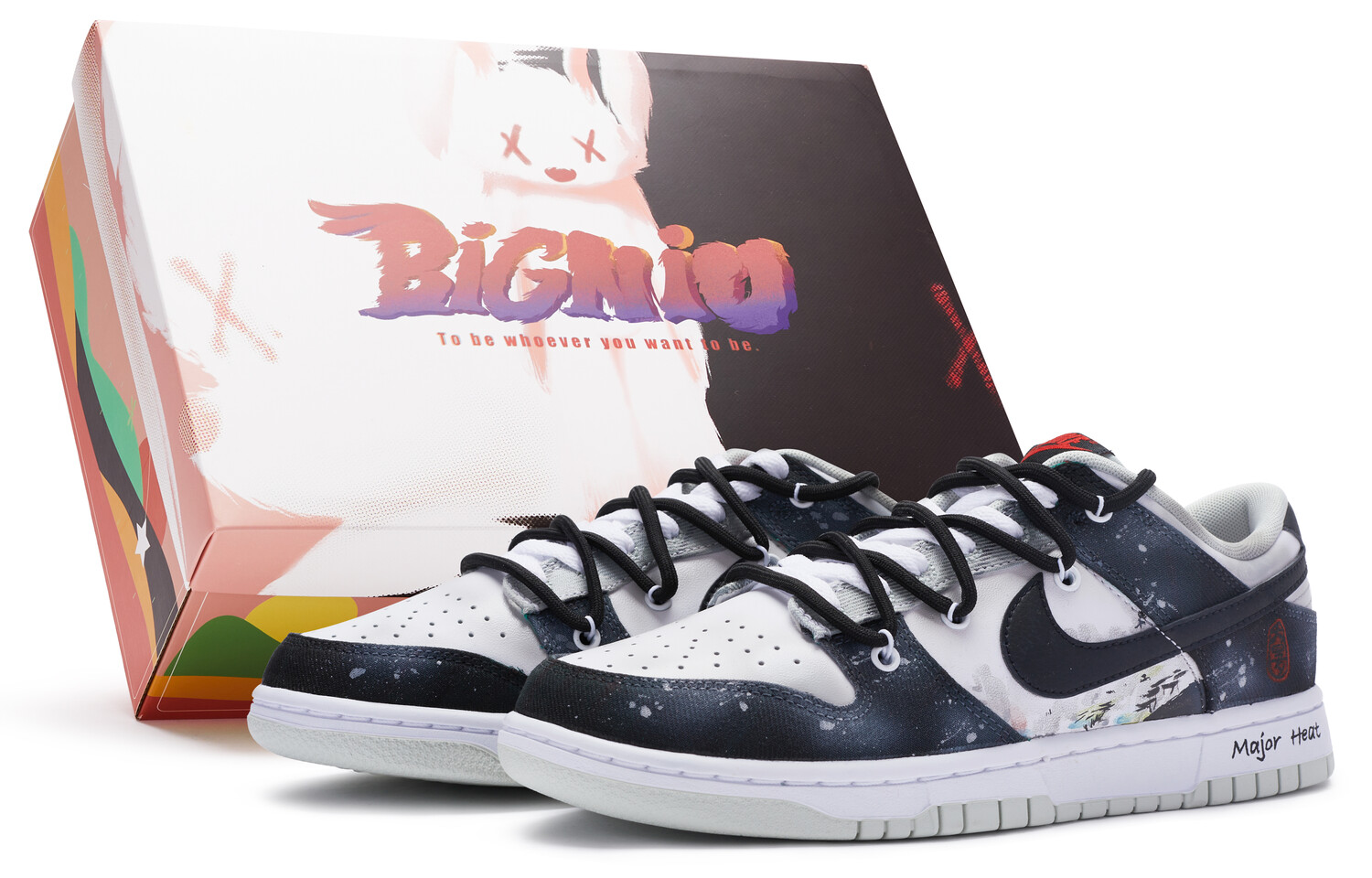 

Кроссовки Nike Dunk Skateboard Shoes Men Low-Top Black White Gray
