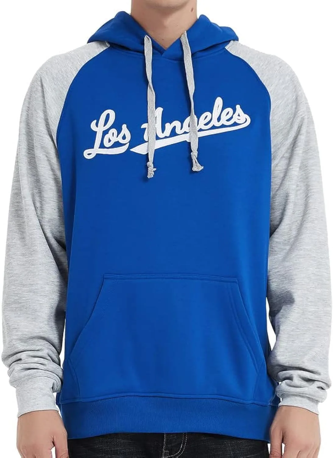 

DELUSPTOMAY Mens Baseball Team Embroidery Hooded Sweatshirt Casual Hoodie