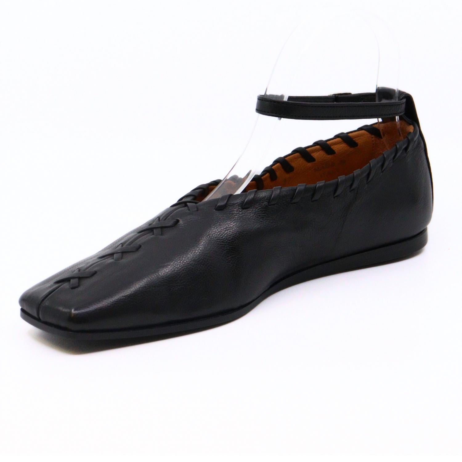 Туфли-лоферы Whip Stitch черного цвета I.N.K. Shoes — фото 4