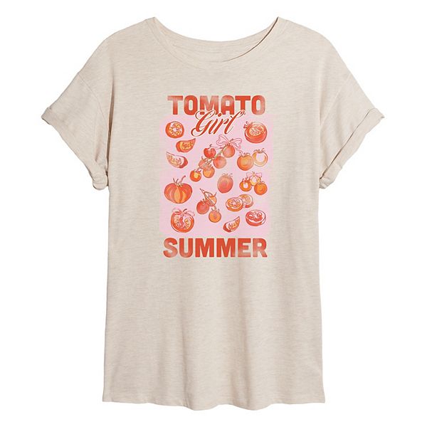 

Летняя оверсайз футболка для девушек Juniors в цвете tomato Licensed Character, Birch