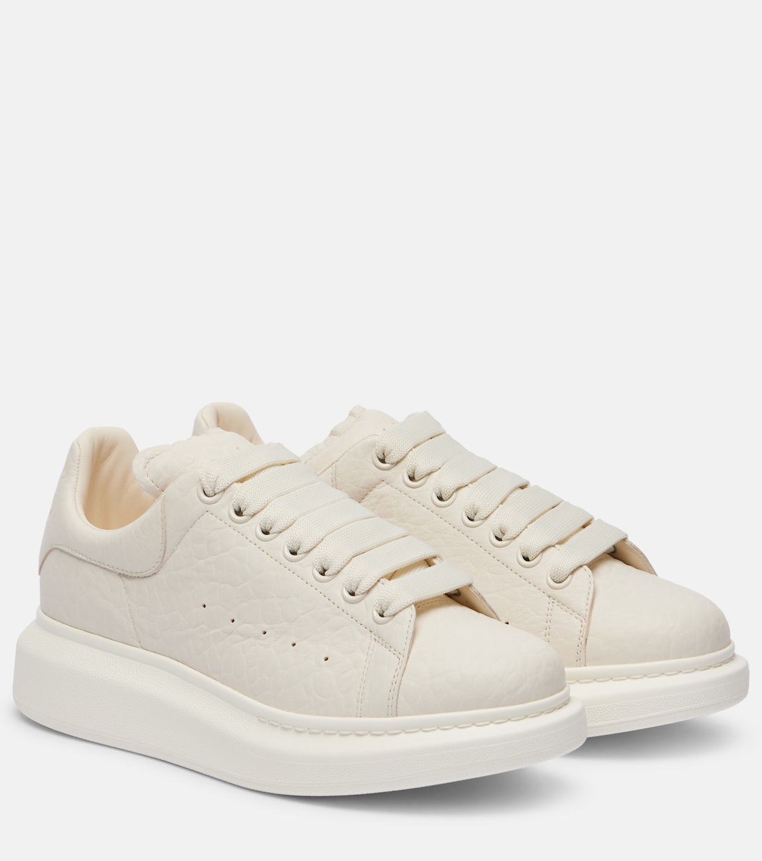 Массивные кожаные кроссовки McQueen, белый