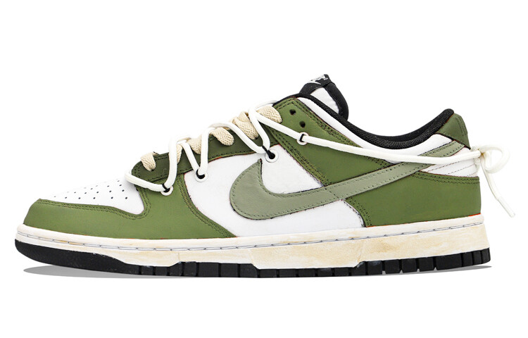 

Кроссовки для скейтбординга Dunk женские с низким верхом, зеленый/белый Nike
