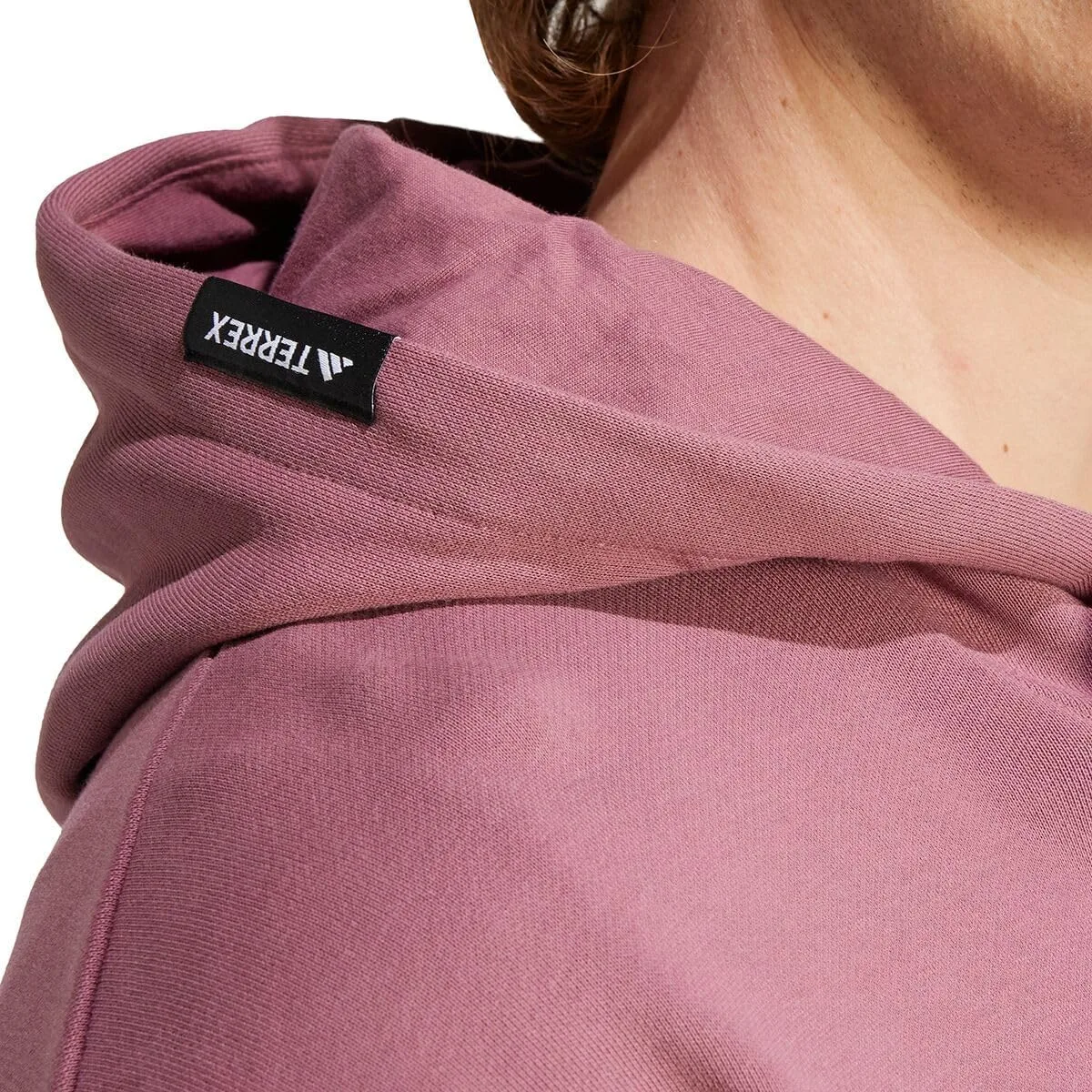 Adidas TERREX, Худи с логотипом Terrex - Мужская, малиновый — фото 3