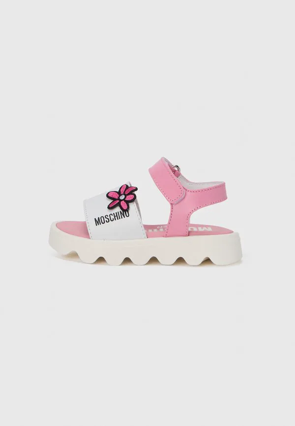 Сандалии Moschino, White/Pink/Black