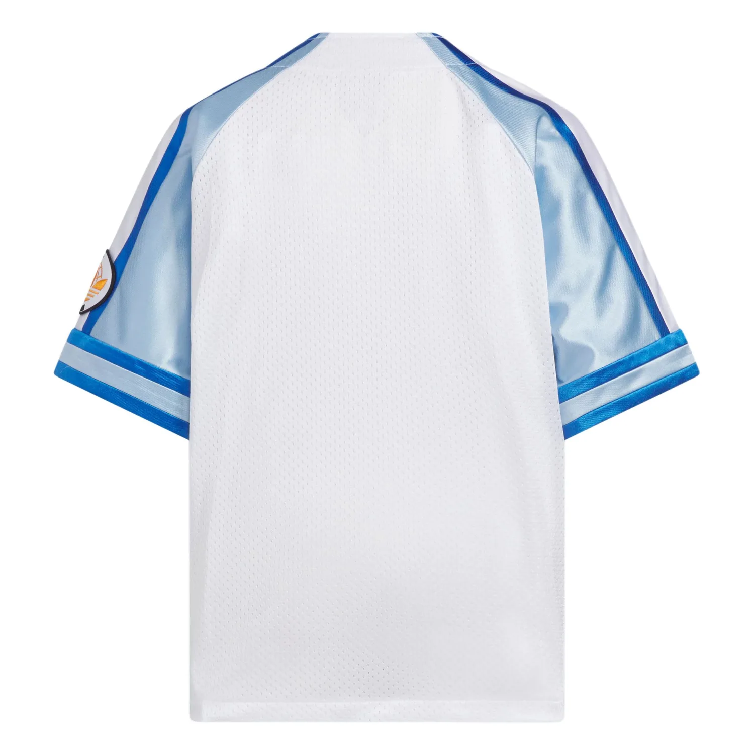 Adidas Originals Футболка Three Stripes SS25 SHIRT бело-розовая/синяя/голубая детская — фото 3