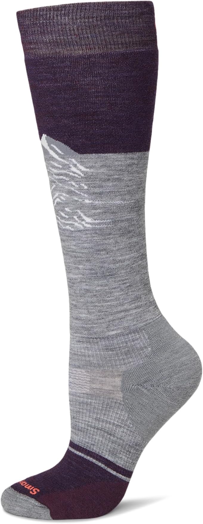 

Носки Smartwool Women's Snowboard Targeted Cushion Valley Sunset Over The Calf Socks, Light Gray