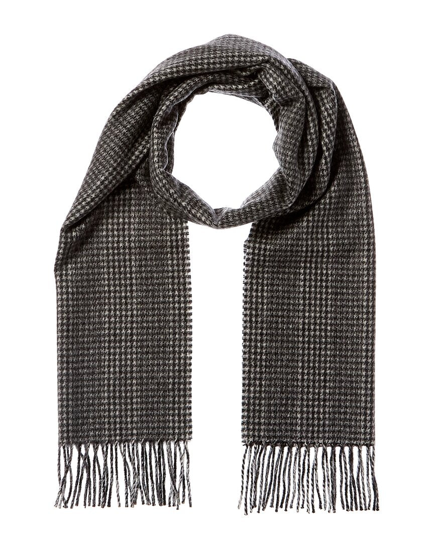 

Кашемировый шарф Amicale Cashmere Houndstooth, черный