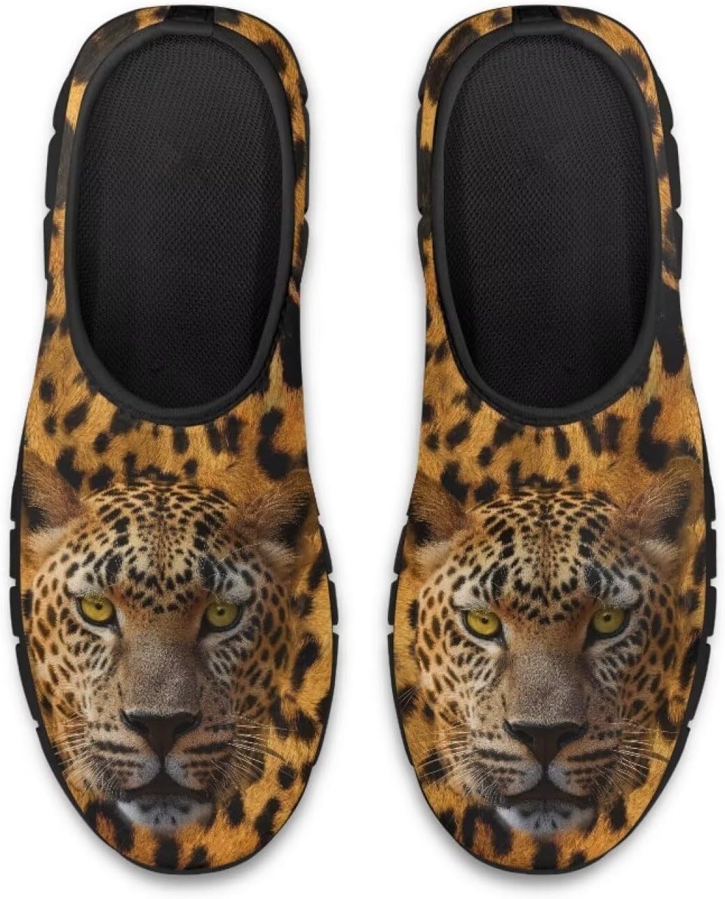 

Мужские повседневные слипоны для ходьбы, плоские лоферы, кроссовки с животным принтом, противоскользящие, удобные спортивные кроссовки с низким профилем Qoiuvncy, Leopard Print