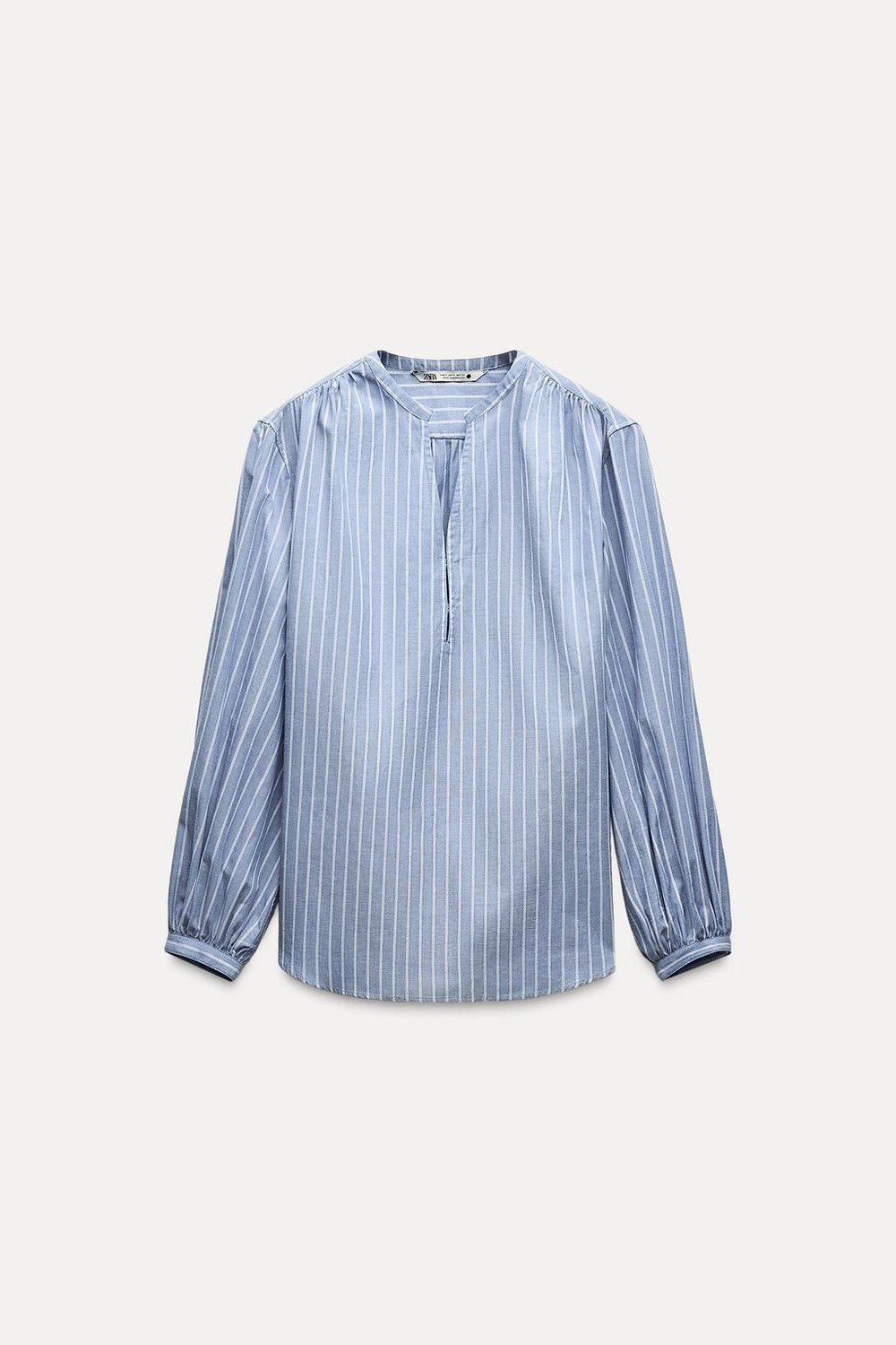 

Полосатая рубашка ZARA, синий/белый