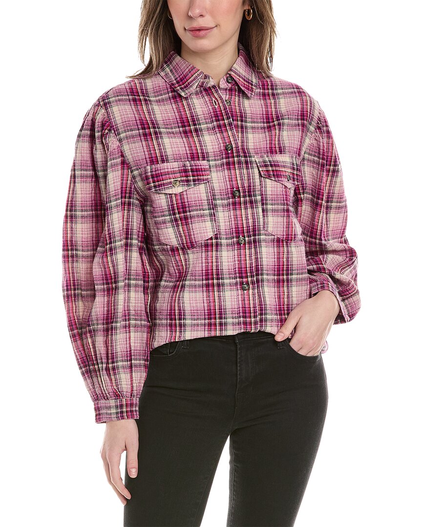 

Рубашка Isabel Marant Etoile Lidzy из льняной смеси Isabel Marant Étoile, розовый