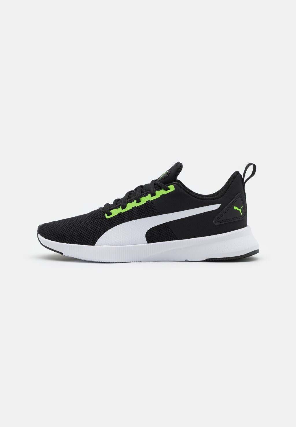 

Кроссовки нейтрального цвета Flyer Runner Jr Puma, цвет green flash/white/black