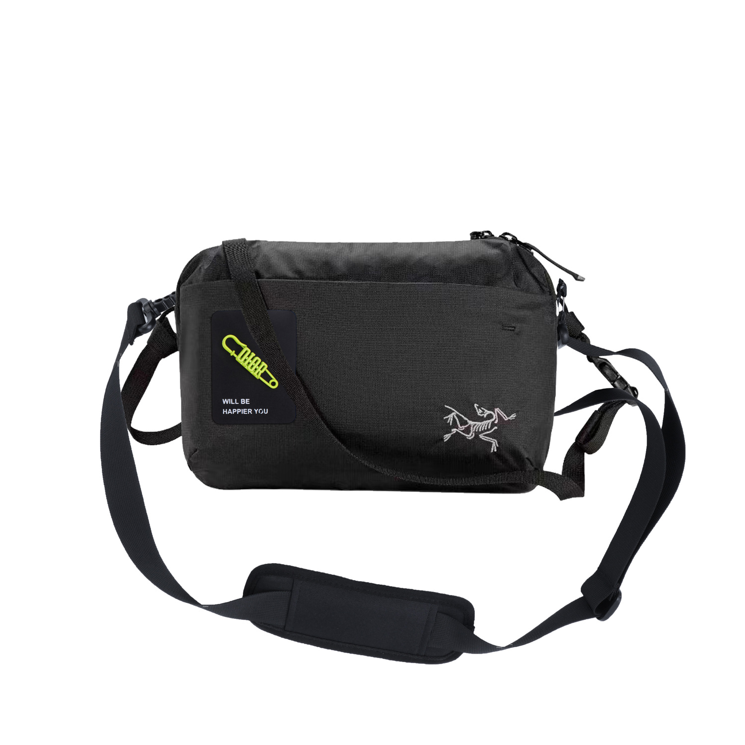 

Arcteryx Полиамидная поясная сумка унисекс черная, Solitary Mountain