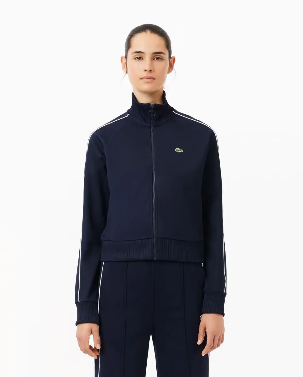 

Женская худи Paris из интерлока на молнии Lacoste, темно-синий