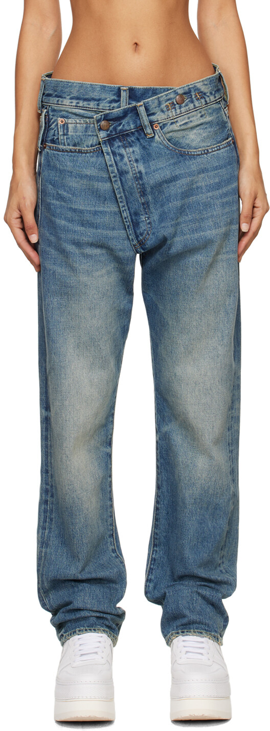 

Синие джинсы Crossover R13, Aspen selvedge blue