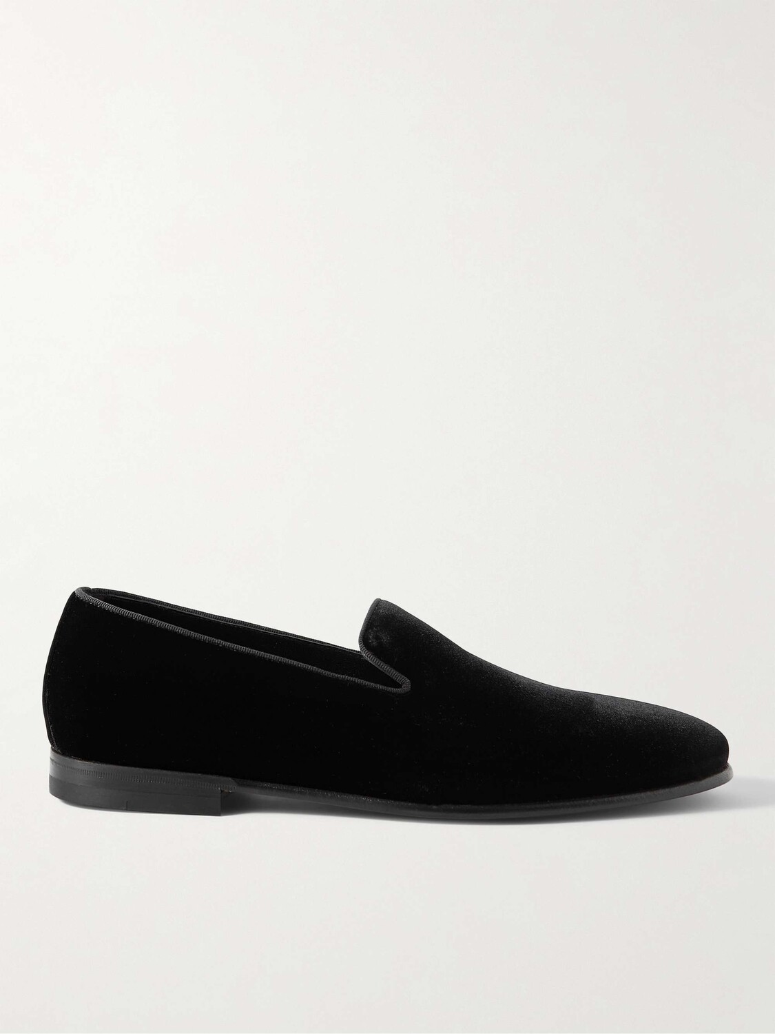 

Бархатные лоферы Mario с отделкой в крупный рубчик MANOLO BLAHNIK, черный