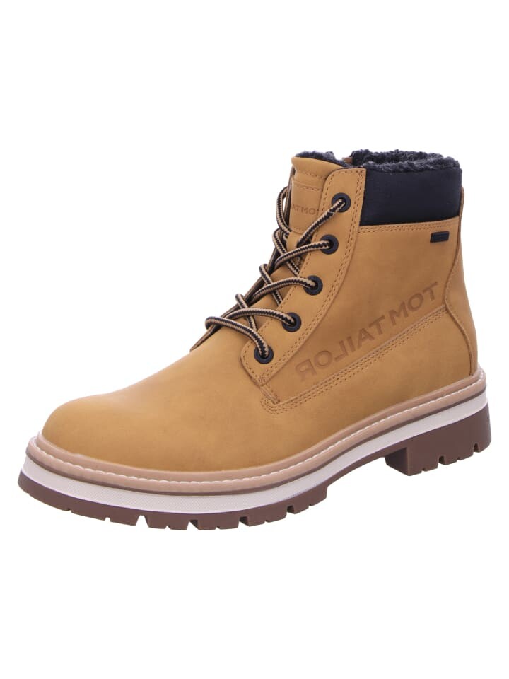 

Сапоги Tom Tailor Schnürstiefel Mit Tex, коричневый