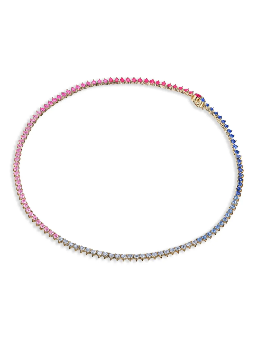 

Позолоченное колье Petite Magenta Eternity Heart Anabela Chan, золотой