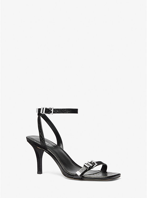 Сандалии из потрескавшейся кожи Darrington Michael Kors, черный