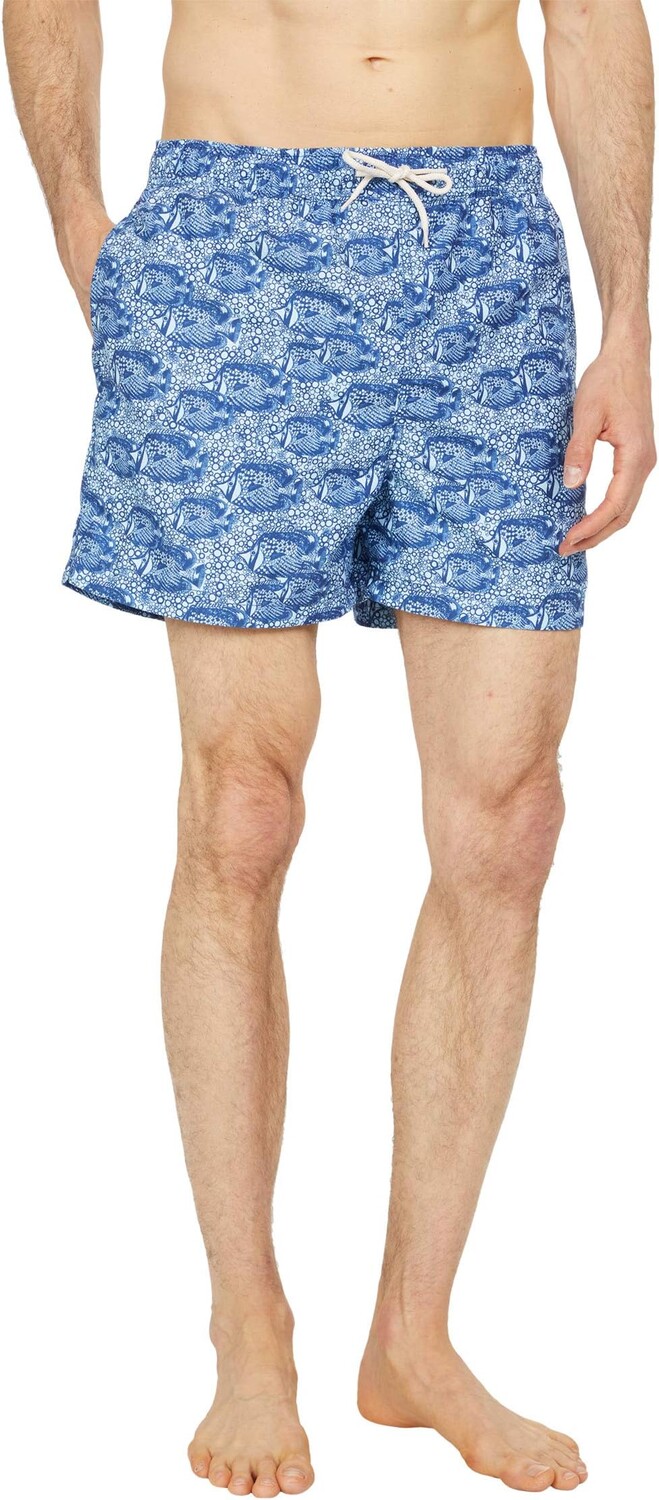 

Пляжные шорты Selected Homme Classic Swimshorts, цвет Estate Blue Fish