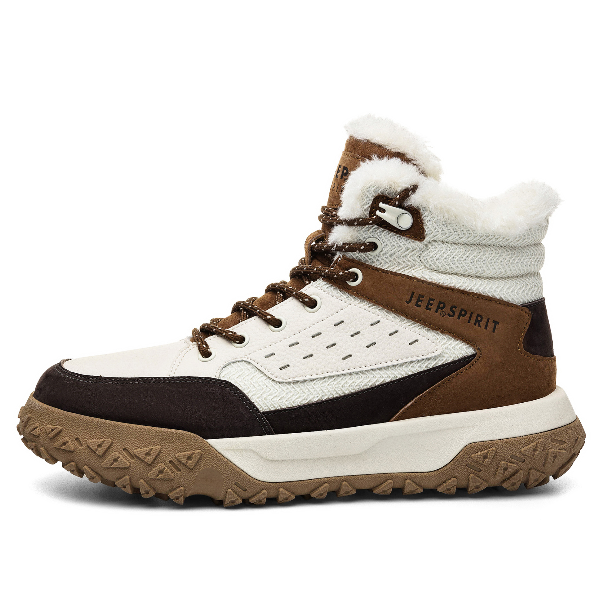 

JEEP SPIRIT Ботинки Thermal Abrasion Resistant Short Mid Calf Outdoor Boots Men's Shuffleboard White