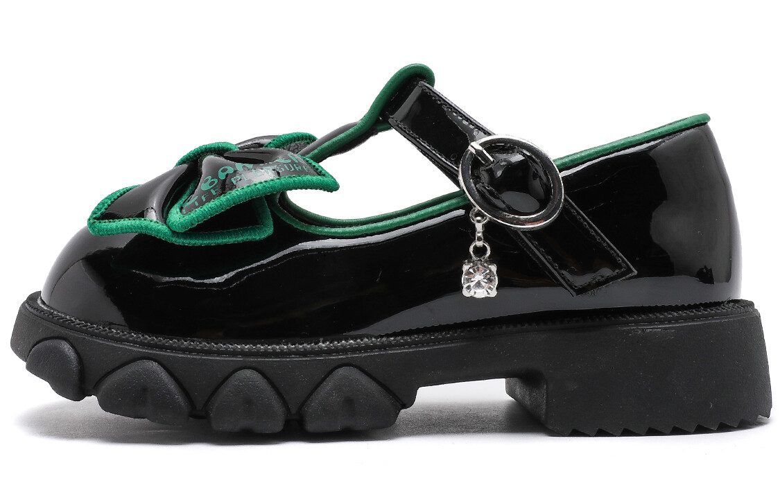 

Детские кожаные туфли Kids Low-top Black C°Banner, черный